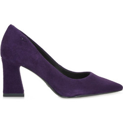 Tamaris Γόβες Suede με Χοντρό Ψηλό Τακούνι Μωβ 1-22427-43-560