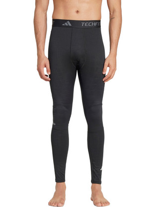 Adidas Techfit Ανδρικό Κολάν Μακρύ Μαύρο IN5582