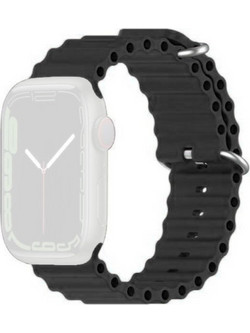 KLGO Λουράκι Σιλικόνης Black (Apple Watch 42 / 44 / 45 / 49mm)