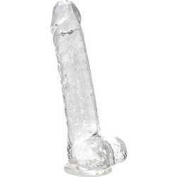 Loving Joy Ρεαλιστικό Dildo με Βεντούζα & Όρχεις 20cm Clear