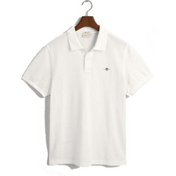 Gant Ανδρική Μπλούζα Polo Κοντομάνικη Λευκή 3G2210-110