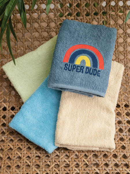 Palamaiki Super Dude Σετ Βρεφικές Πετσέτες 4τμχ 380gr/m²