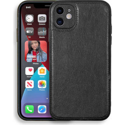 Bodycell Prestige Leather Back Cover Black (iPhone 12)