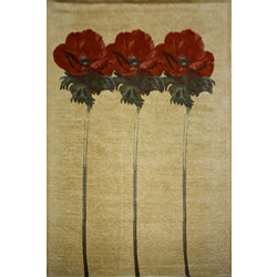Sprintzio Χαλί Ορθογώνιο Καλοκαιρινό 140x200cm Paparuna Beige Red