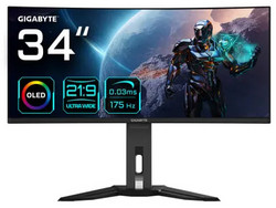Gigabyte MO34WQC Ultrawide QD-OLED HDR Curved Gaming Monitor 34" 3440x1440 QHD 175Hz 0.03ms