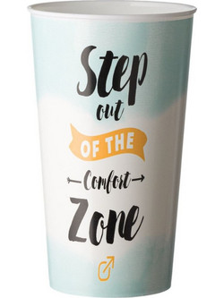 Ποτήρι Νερού Πλαστικό Ombre Step Out Λευκό 650ml 4J725237