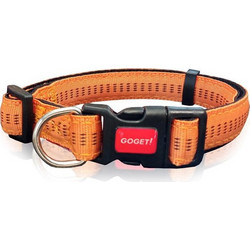 Pet Interest Goget Stripes Κολάρο Σκύλου Πορτοκαλί 1.5x30-46cm