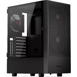 KRUX Nadir Black Midi Tower Κουτί Υπολογιστή με Πλαϊνό Παράθυρο