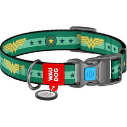 Waudog Wonder Woman Κολάρο Σκύλου Πράσινο 2x24-40cm