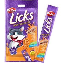 Dr. Zoo Licks Creamy Treat with Chicken 4x15gr