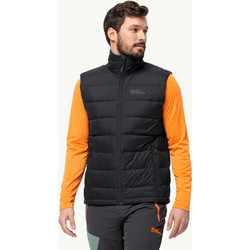 Jack Wolfskin Ather Down Αμάνικο Αθλητικό Ανδρικό Μπουφάν Puffer Μαύρο 1207691-6000