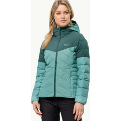 Jack Wolfskin Tundra Γυναικείο Μπουφάν Χειμωνιάτικο Puffer Μακρύ Αδιάβροχο Τιρκουάζ 1206642-4188