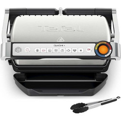 Tefal GC718D10 OptiGrill Τοστιέρα Γκριλιέρα με Αποσπώμενες Πλάκες για 2 Τοστ 2000W Inox
