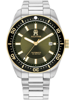 Tommy Hilfiger TH85 Ανδρικό Ρολόι Αυτόματο με Ασημί Μεταλλικό Μπρασελέ 1792155