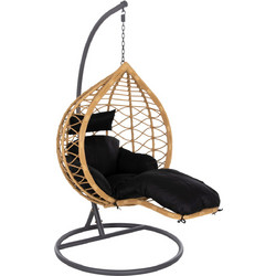HomeMarkt Gracie Κρεμαστή Κούνια Φωλιά Wicker Μπεζ HM5755.02