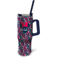 Stor Disney Minnie Mouse Gardening Παιδικό Ποτήρι Θερμός Ανοξείδωτο BPA Free με Καλαμάκι Φούξια Μπλε 940ml