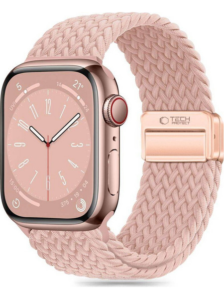 Tech-Protect Nylon Mag Λουράκι Υφασμάτινο Pink (Apple Watch 38 / 40 / 41mm)