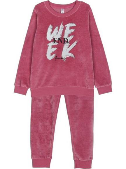 Dreams by Joyce Week Παιδική Πιτζάμα Fleece Χειμωνιάτικη Φούξια 2475102