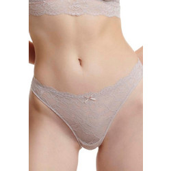 Walk Γυναικείο String με Δαντέλα Εκρού W2042-19