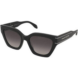 Alexander McQueen AM0398S 001 Γυναικεία Γυαλιά Ηλίου Πεταλούδα Κοκάλινα Μαύρα με Μαύρο Degradee Φακό