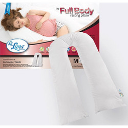 La Luna Full Body Μαξιλάρι Θηλασμού & Εγκυμοσύνης Λευκό 150cm