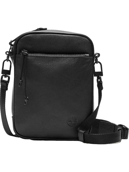 Timberland Tuckerman Δερμάτινη Ανδρική Τσάντα Ώμου / Χιαστί Μαύρη TB0A61D70011
