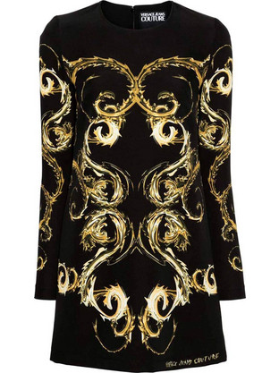 Versace Mini Βραδινό Φόρεμα Μαύρο 77HAO9P1NS539