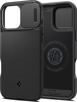 Spigen Optik Armor MagSafe Back Cover Black (iPhone 16 Pro)