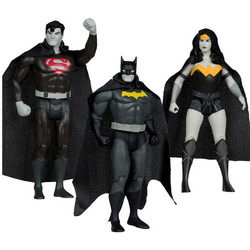 McFarlane DC Direct Gold Label Batman, Superman & Wonder Woman Black & White Accent Edition 3-Pack 13cm