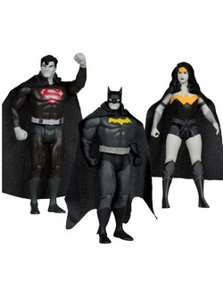 McFarlane DC Direct Gold Label Batman, Superman & Wonder Woman Black & White Accent Edition 3-Pack 13cm