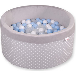 Bobono Πισίνα με 200 Μπάλες White Dots on Grey