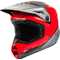 Fly Racing e73 Kinetic Silver Red Κράνος Μηχανής Motocross
