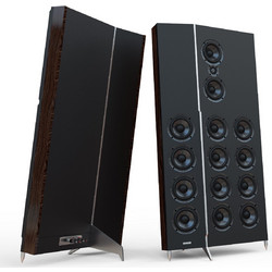 Thorens HP 600 Ζεύγος Ηχείων Hi-Fi Τοίχου 300W 3 Δρόμων Black Brown