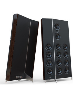 Thorens HP 600 Ζεύγος Ηχείων Hi-Fi Τοίχου 300W 3 Δρόμων Black Brown