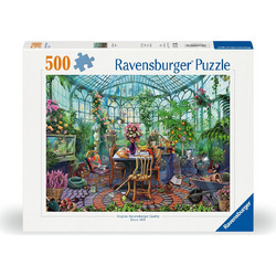 Puzzle Ravensburger Greenhouse Mornings 500 Κομμάτια