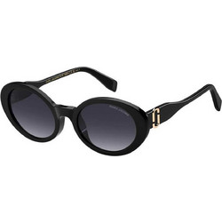 Marc Jacobs MARC792FS 8079O Γυναικεία Γυαλιά Ηλίου Οβάλ Κοκάλινα Μαύρα με Μαύρο Φακό