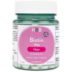 Holland & Barrett Biotin 300μg 120 Ταμπλέτες