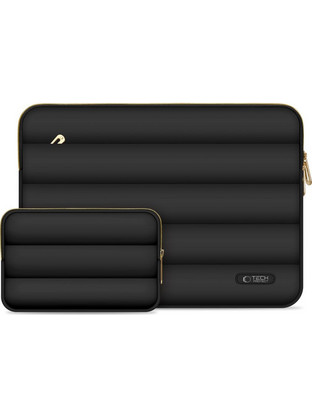 Tech-Protect Puffy Θήκη Laptop 14" Black + Accessory Bag
