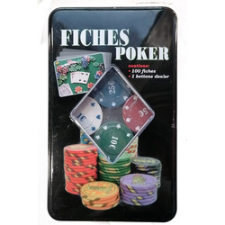 100 Αριθμημένες Μάρκες Poker σε Μεταλλικό Κουτί MI000898