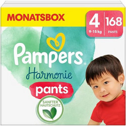 Pampers Harmonie Pants Monthly Pack Πάνες Βρακάκι No4 9-15kg 168τμχ