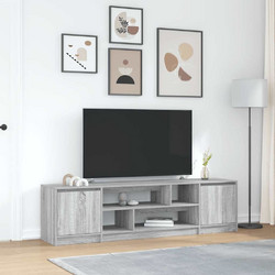 vidaXL Έπιπλο Τηλεόρασης Ξύλινο Γκρι Sonoma Μ188.5xΠ41xΥ50cm 3328422