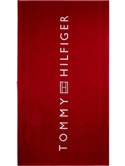 Tommy Hilfiger Πετσέτα Θαλάσσης Κόκκινη 100x180cm UU0UU00108-XLD