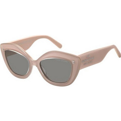 Marc Jacobs MARC800/S 3DV/IR Γυναικεία Γυαλιά Ηλίου Πολυγωνικά Κοκάλινα Μπεζ με Μαύρο Φακό