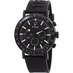 Timex Standard Ανδρικό Ρολόι Χρονογράφος με Μαύρο Καουτσούκ Λουράκι TW2V71900