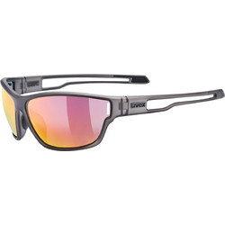 Uvex Sportstyle 806 Γυναικεία Γυαλιά Ηλίου Μάσκα Κοκάλινα Μαύρα με Ροζ Καθρέπτη Φακό
