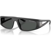 Armani Exchange AX4159SU 838487 Ανδρικά Γυαλιά Ηλίου Ορθογώνια Κοκάλινα Μαύρα με Μαύρο Φακό