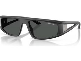 Armani Exchange AX4159SU 838487 Ανδρικά Γυαλιά Ηλίου Ορθογώνια Κοκάλινα Μαύρα με Μαύρο Φακό