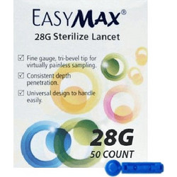 EasyMax Σκαρφιστήρες Μέτρησης Σακχάρου 50τμχ