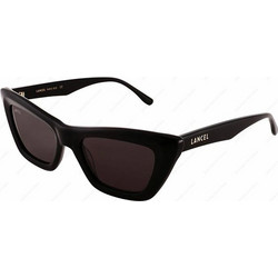 Lancel LA91034-C01 Γυναικεία Γυαλιά Ηλίου Cat Eye Κοκάλινα Μαύρα με Μαύρο Φακό