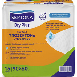 Septona Dry Plus Regular Υποσέντονα Ακράτειας 5 Στρωμάτων 60x90cm 15τμχ
